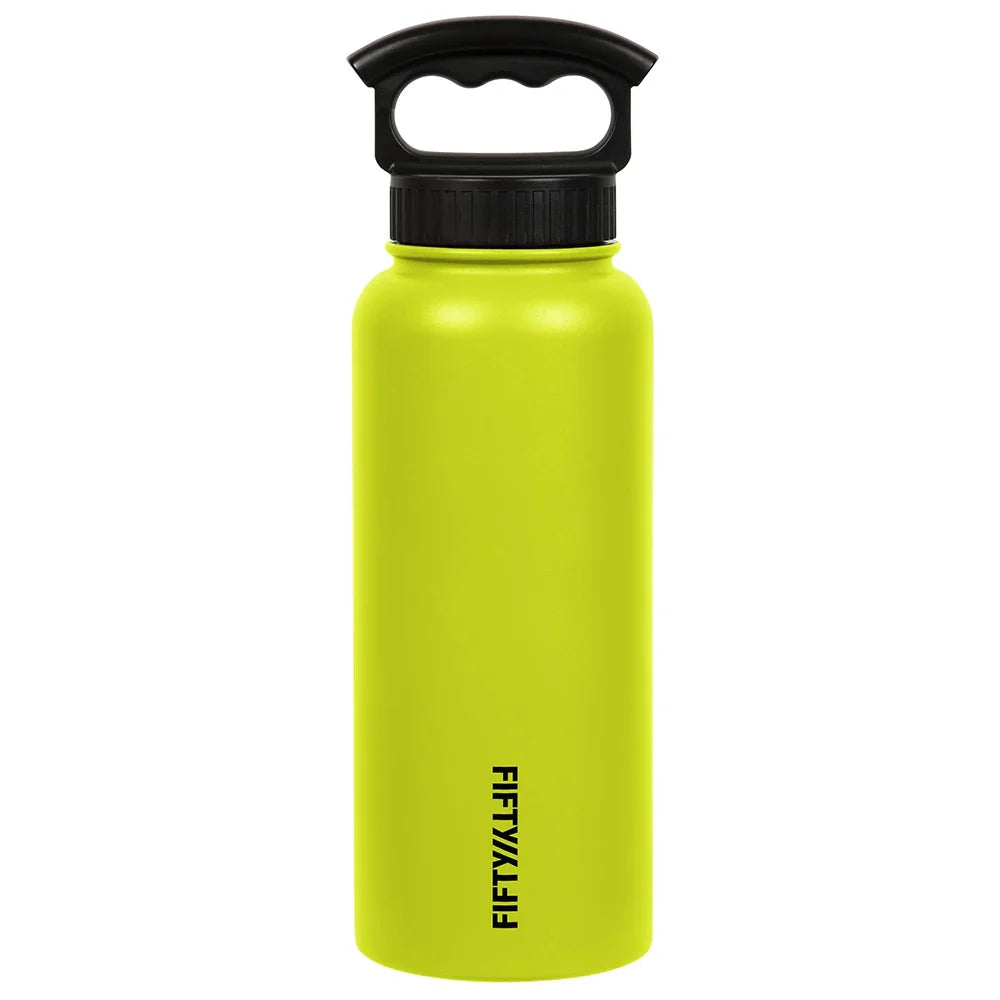 Fifty/Fifty 1L Bottle 3 Finger Lid - Lime Green - Tashqila Fifty/Fifty 1L Bottle 3 Finger Lid - Lime Green - Tashqila